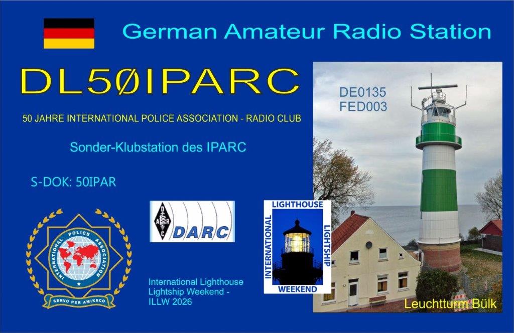 QSL-Karte DL50IPARC Leuchtturm Bülk